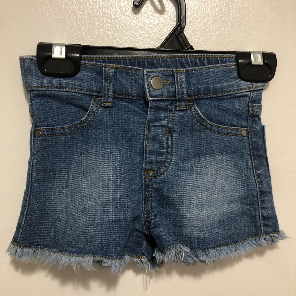 Falls Creek Women's Blue Frayed Hem Denim Shorts